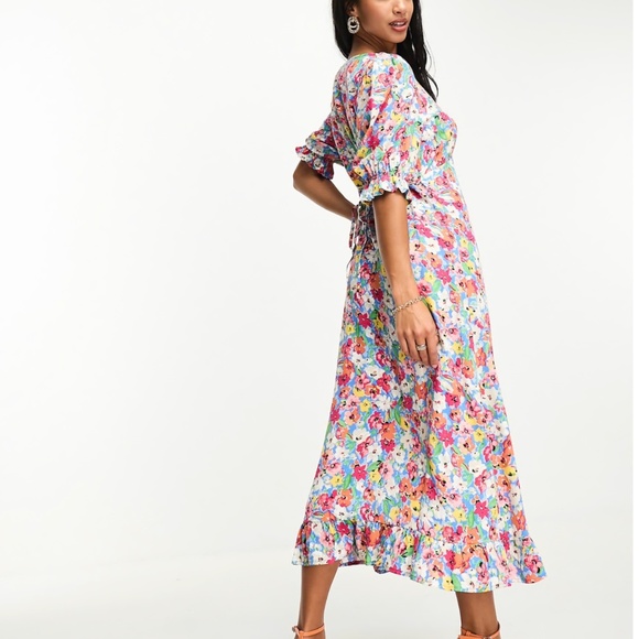 Nobody's Child Floral Midi Dress - Picture 2 of 3